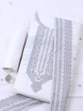 Woven Design Cotton Blend Unstitched Suit With Pant & Dupatta