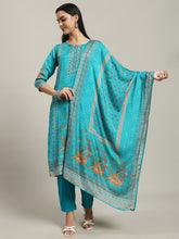 Printed Muslin Kurta With Pants & Dupatta