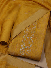 Kanjeevaram Chanderi Unstitched Suit With Dupatta