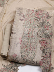 Banarasi Tissue Unstitched Suit With Dupatta