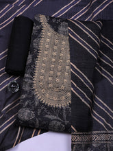 Embroidered Cotton Blend Unstitched Suit With Pant & Dupatta