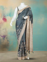 Printed Tussar Saree