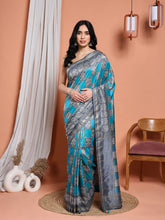 Digital Printed Art Silk Saree