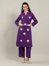 Printed Cotton Blend Kurta With Pants