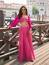 Embroidered Art Silk Choli & Plazzo
