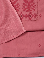 Printed Cotton Blend Unstitched Suit Piece With Dupatta