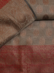 Neck Embroidered Chanderi Unstitched Suit Piece With Dupatta