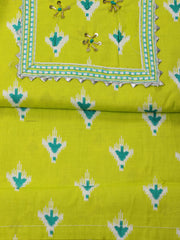 Digital Printed Cotton Blend Unstitched Suit With Dupatta