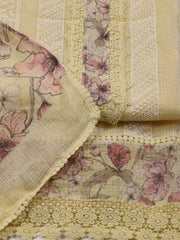 All Over Embroidered Cotton Blend Unstitched Suit With Dupatta