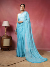 Bandhani Printed Chiffon Saree