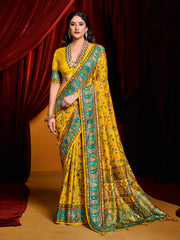 Digital Printed Art Crepe Saree