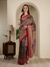 Digital Printed Art Silk Saree