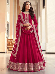 Resham Dori Work Georgette Semi Stitched Suit