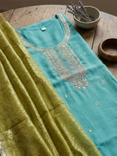 Embroidered Cotton Unstitched Suit With Pant