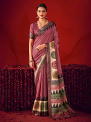 Digital Printed Art Silk Saree