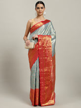 Woven Brodcade Zari Jaal Art Silk Saree