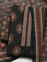Embroidered Cotton Blend Unstitched Suit With Pant Dupatta