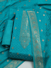 Woven Design Chanderi Unstitched Suit With Dupatta