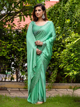 Embroidered Chiffon Saree