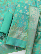 Woven Design Chanderi Unstitched Suit With Pant & Dupatta