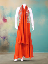 Embroidered Georgette Kurta With Pant & Dupatta