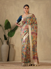 Printed Tussar Saree