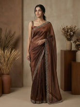 Embroidered Georgette Saree