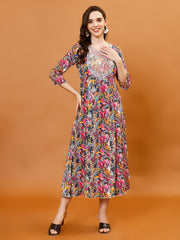 Printed Cotton Dress