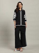 Printed Cotton Blend Kurta With Palazzo