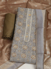 Printed Cotton Unstitched Suit With Pant & Dupatta