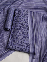 Printed Cotton Blend Unstitched Suit With Dupatta