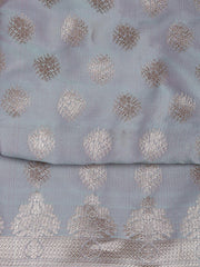 Floral Woven Booti Chanderi Unstitched Suit With Dupatta