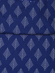 Printed Cotton Blend Unstitched Suit With Dupatta