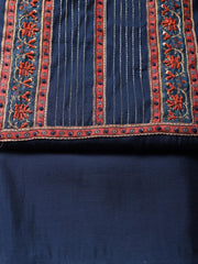 Printed Chanderi Unstitched Suit With Dupatta