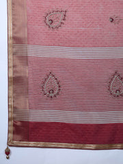 Woven Border Linen Saree