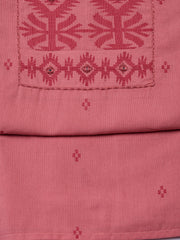 Printed Cotton Blend Unstitched Suit Piece With Dupatta