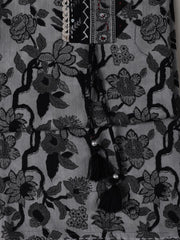 Printed Cotton Blend Unstitched Suit Piece With Dupatta