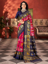 Printed Tussar Saree