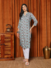 printed Cotton Blend Kurta