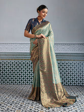 Woven Design Meenakari Kanjivaram Silk Saree
