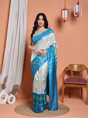 Digital Printed Art Silk Saree