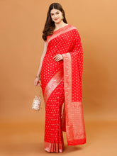 Zari Border Banarasi Woven Saree