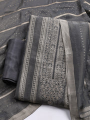 Embroidered Tissue Unstitched Suit With Dupatta