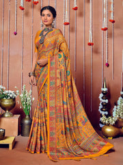 Printed Art Silk Saree