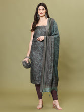 Digital Printed Pashmina Unstitched Suit Piece With Dupatta