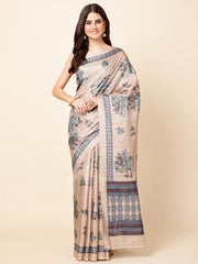 Digital Floral Printed Cotton Saree