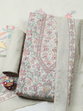 Printed Muslin Unstitched Suit With Pant & Dupatta