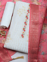 Printed Georgette Unstitched Suit With Pant & Dupatta