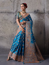 Woven Design Satin Silk Saree
