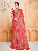 Digital Printed Chiffon Saree